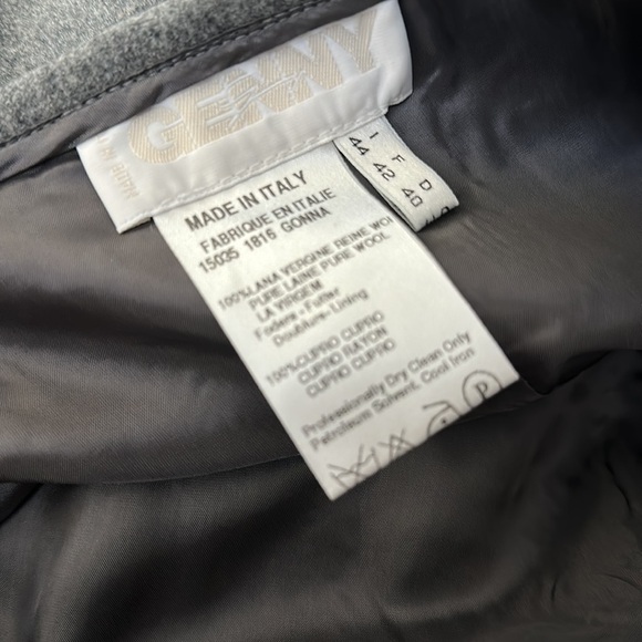 Genny Grey Wool Pencil Skirt Sz 10 - Picture 9 of 9